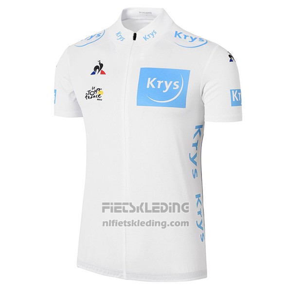 2017 Fietskleding Tour de France Wit Korte Mouwen en Koersbroek